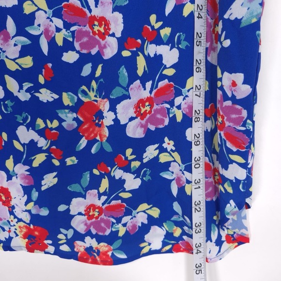 NWT YUMI KIM Anthropologie‎ Mini Dress LARGE Blue Elena Love Potion Shift Floral - Picture 6 of 10